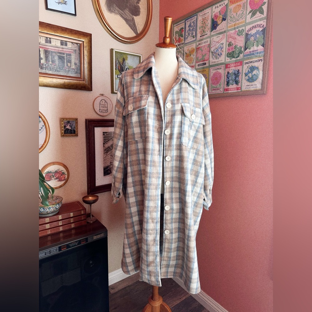 Fashion Nova Patent Me Plaid Shacket